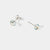 March Sterling Silver Birthstone Gemstone Bezel Set Stud Earrings Blue Topaz