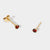 9 Karat Gold Garnet January Birthstone Stud Earrings