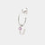 February Sterling Silver Initial & Birthstone Gemstone Personalised Hoop Earrings Brazilian Amethyst