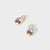 February Gold Amethyst Birthstone Gemstone Drops