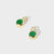 May Gold Emerald Quartz Birthstone Gemstone Drops