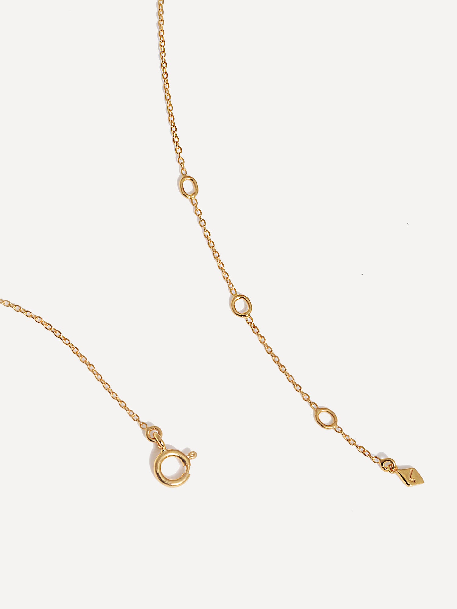 18k Gold Vermeil Multicolour 5 Drop Gemstone Necklace