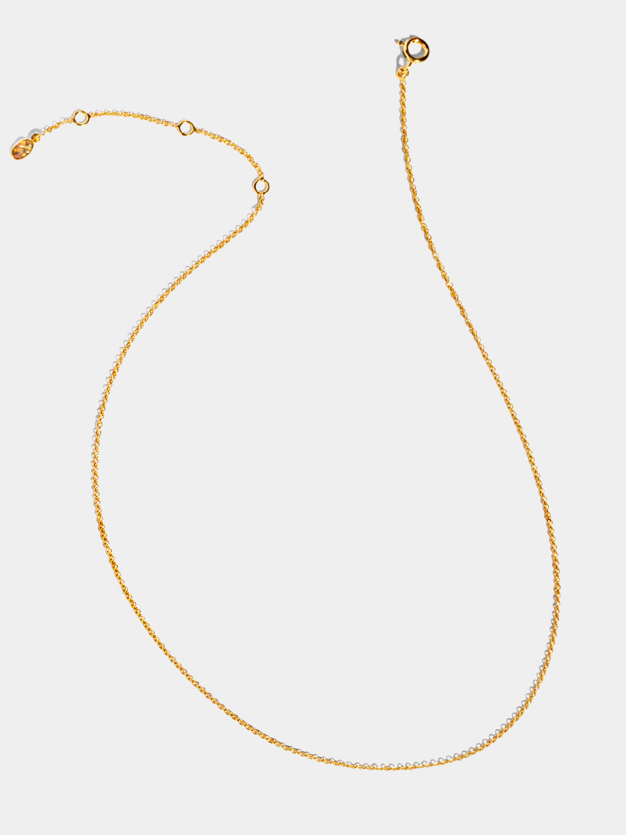 18k Gold Vermeil Trace Chains - 18, 24 or 26 inch