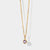 February 9K Gold Birthstone Gemstone Pendant Necklace Amethyst