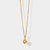 November 9K Gold Birthstone Gemstone Pendant Necklace Citrine