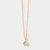 October 9K Gold Birthstone Gemstone Pendant Necklace Opal