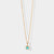 December 9K Gold Birthstone Gemstone Pendant Necklace Turquoise