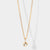 April 9K Gold Birthstone Gemstone Pendant Necklace White Topaz