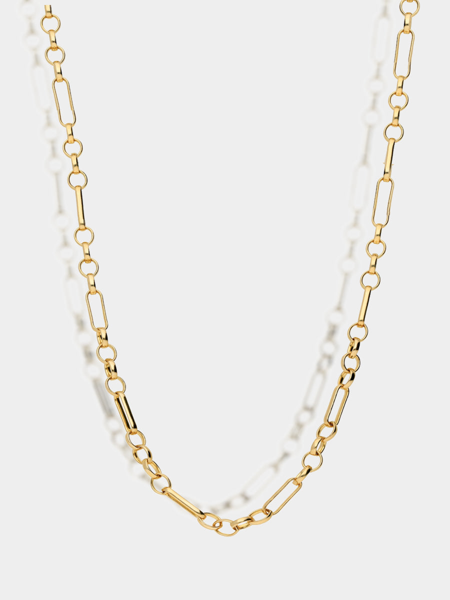 18k Gold Vermeil Figaro Necklace