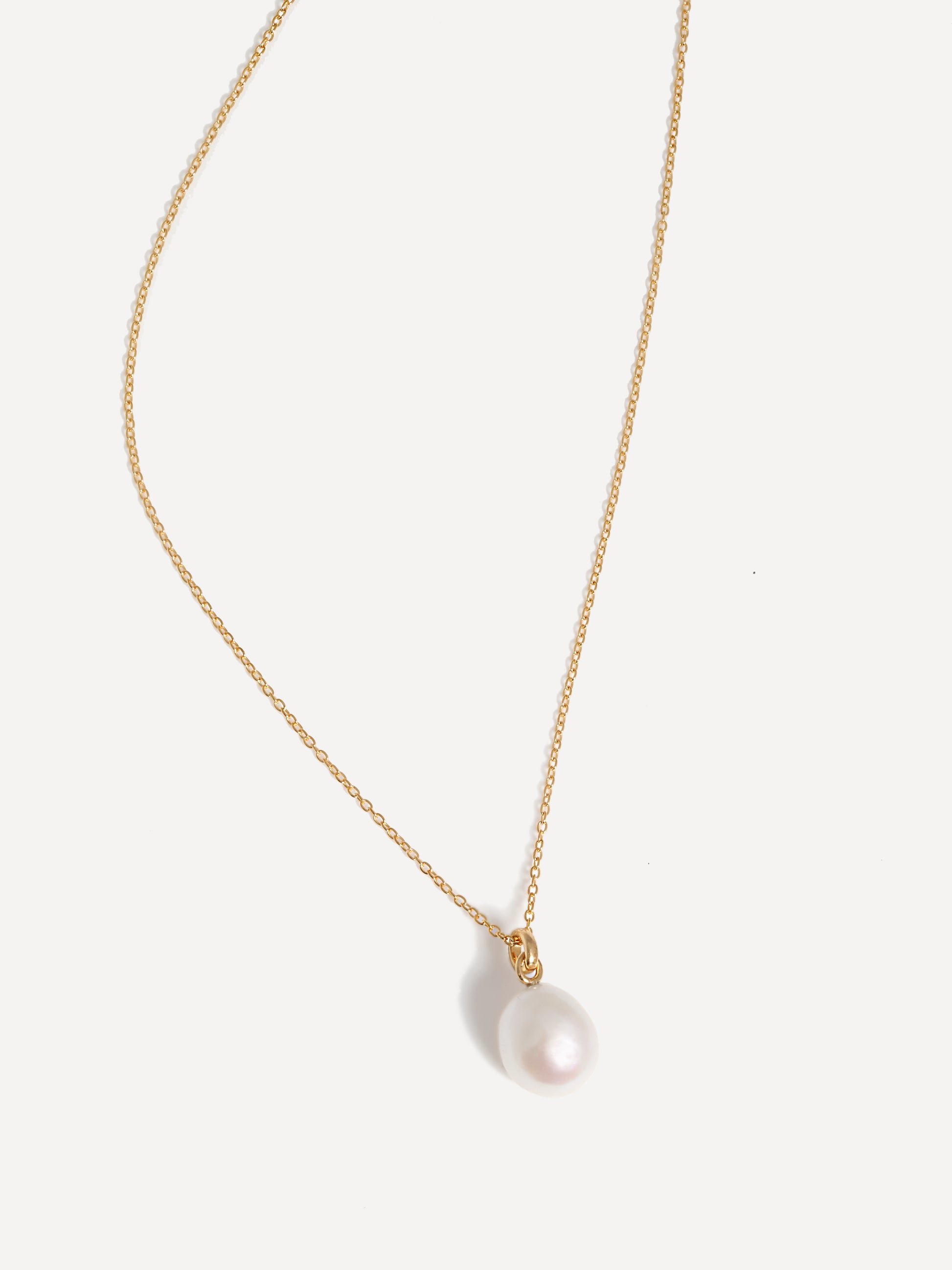 Gold Baroque Pearl Pendant