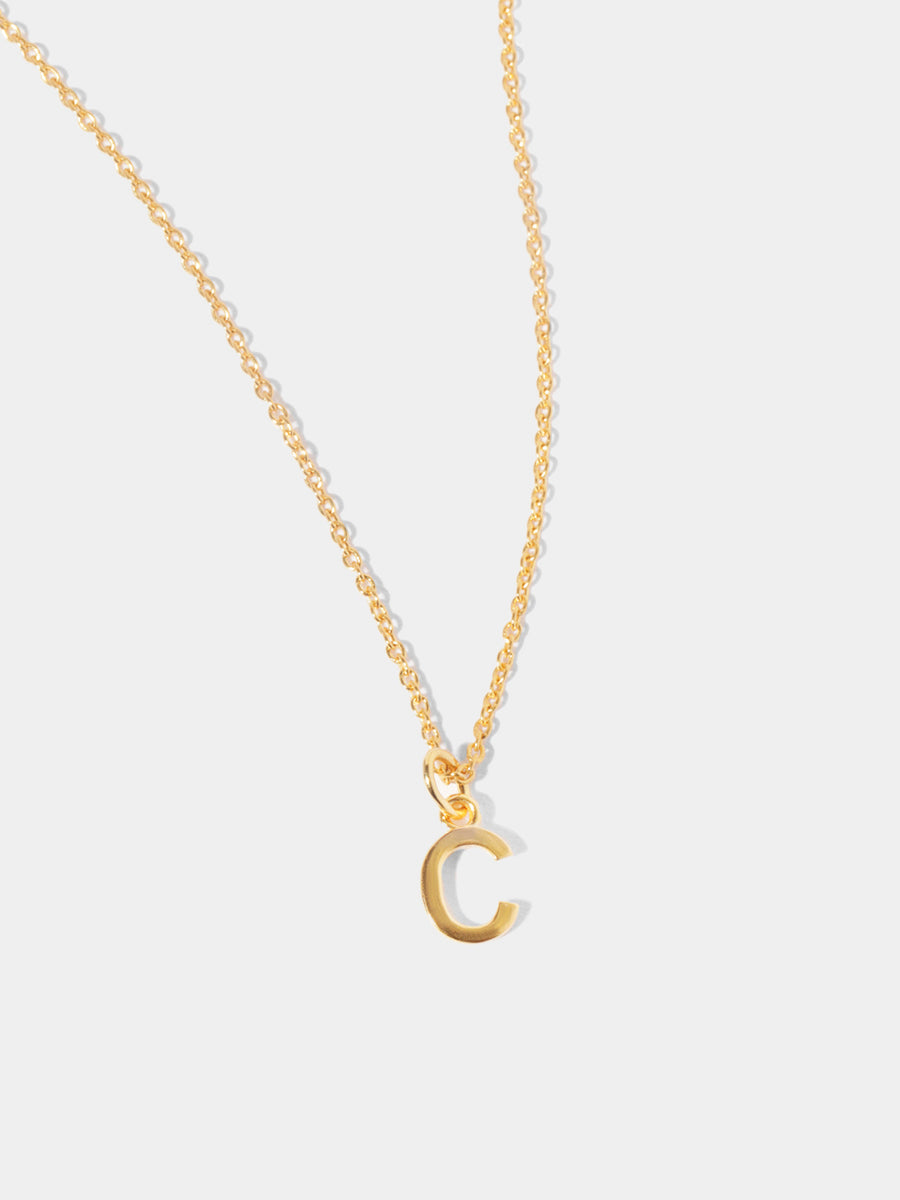 18k Gold Vermeil Initial Necklace - Up to 3 Initials