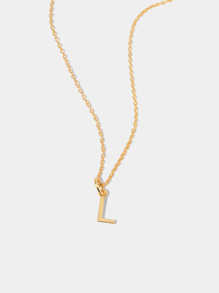 18k Gold Vermeil Initial Necklace - Up to 3 Initials
