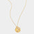 Gold Amethyst February Birthstone Star set Charm Necklace