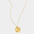 Gold Garnet January Birthstone Star set Charm Necklace