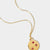 Gold Ruby July Birthstone Star set Charm Necklace