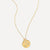 Collana con ciondolo a forma di stella in oro e topazio bianco con pietra portafortuna di aprile