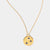 Gold Sapphire September Birthstone Star Set Charm Necklace