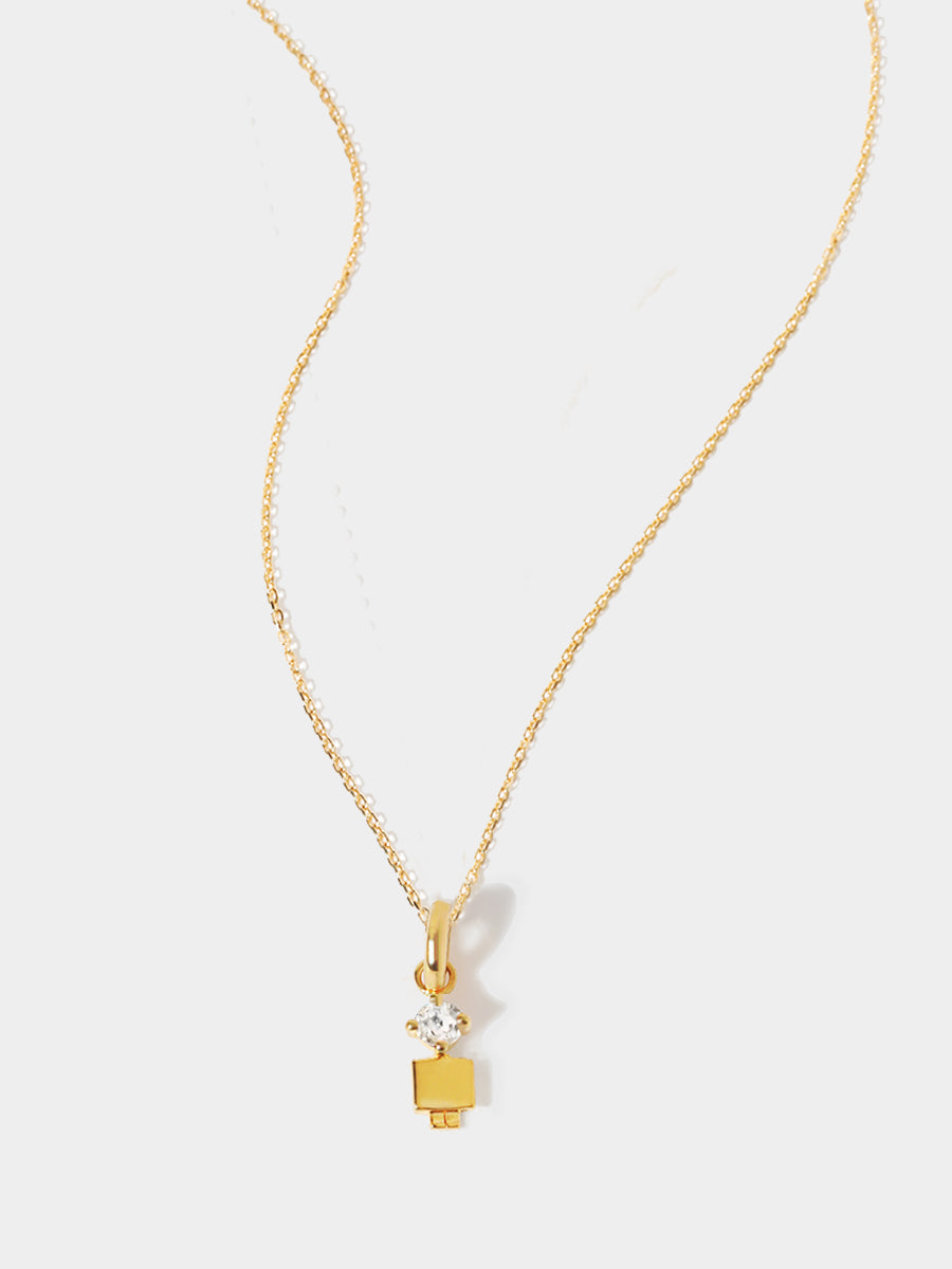 Moments Range Gold Son or Boy with Connector - Crystal Gemstone