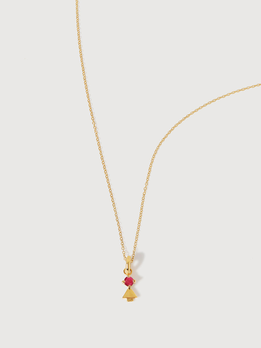 Birthstones Range 18K Gold Vermeil Daughter or Girl with Connector