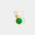 May 18k Gold Vermeil Birthstone Gemstone Pendant Emerald Quartz