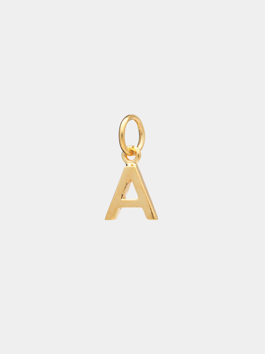 18k Gold Vermeil Initial Charm