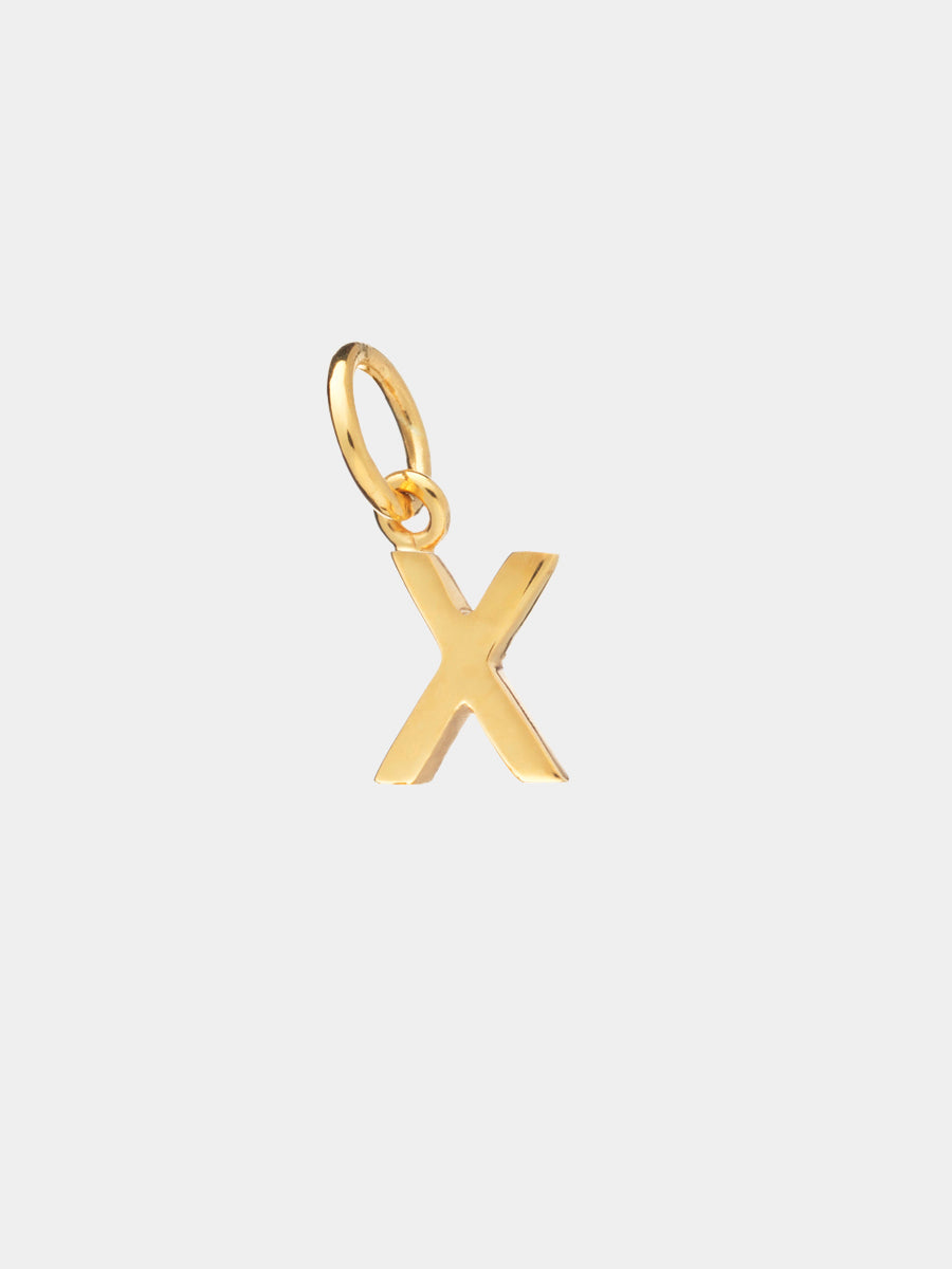 18k Gold Vermeil Initial Charm