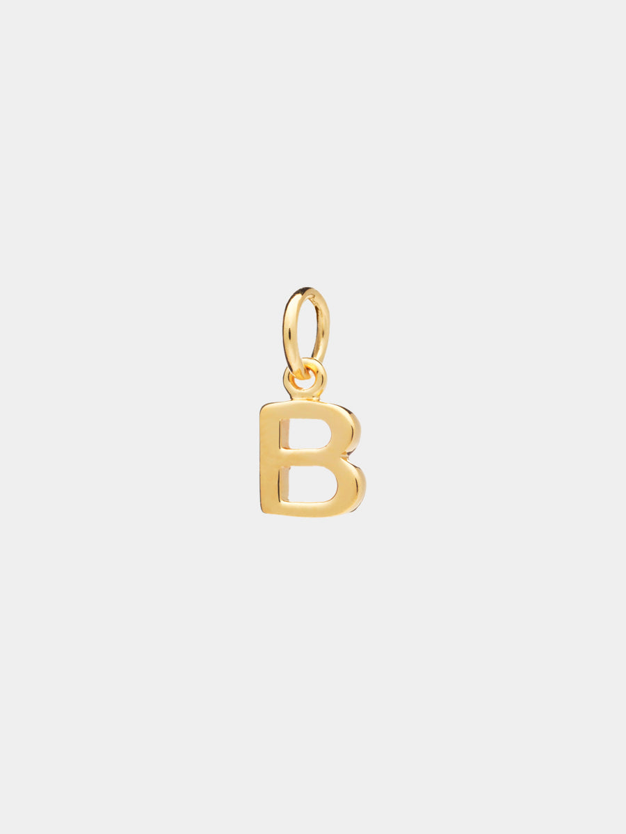18k Gold Vermeil Initial Charm