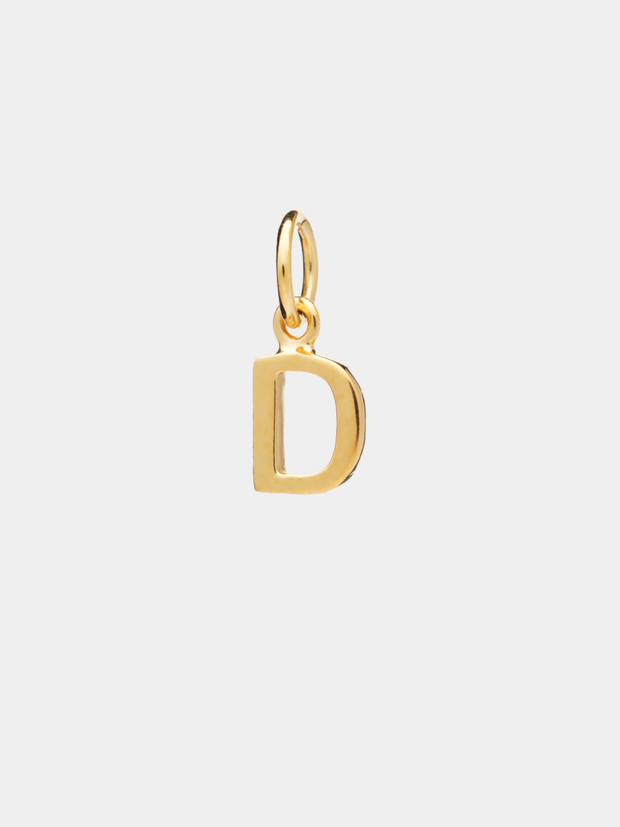 18k Gold Vermeil Initial Charm