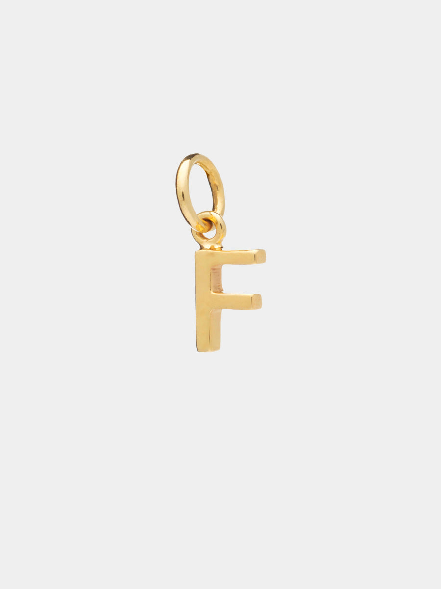 18k Gold Vermeil Initial Charm