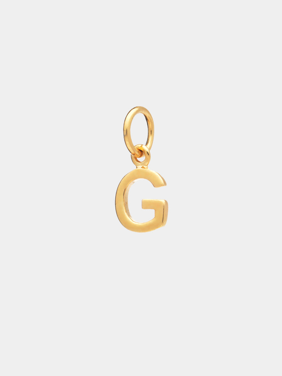 18k Gold Vermeil Initial Charm