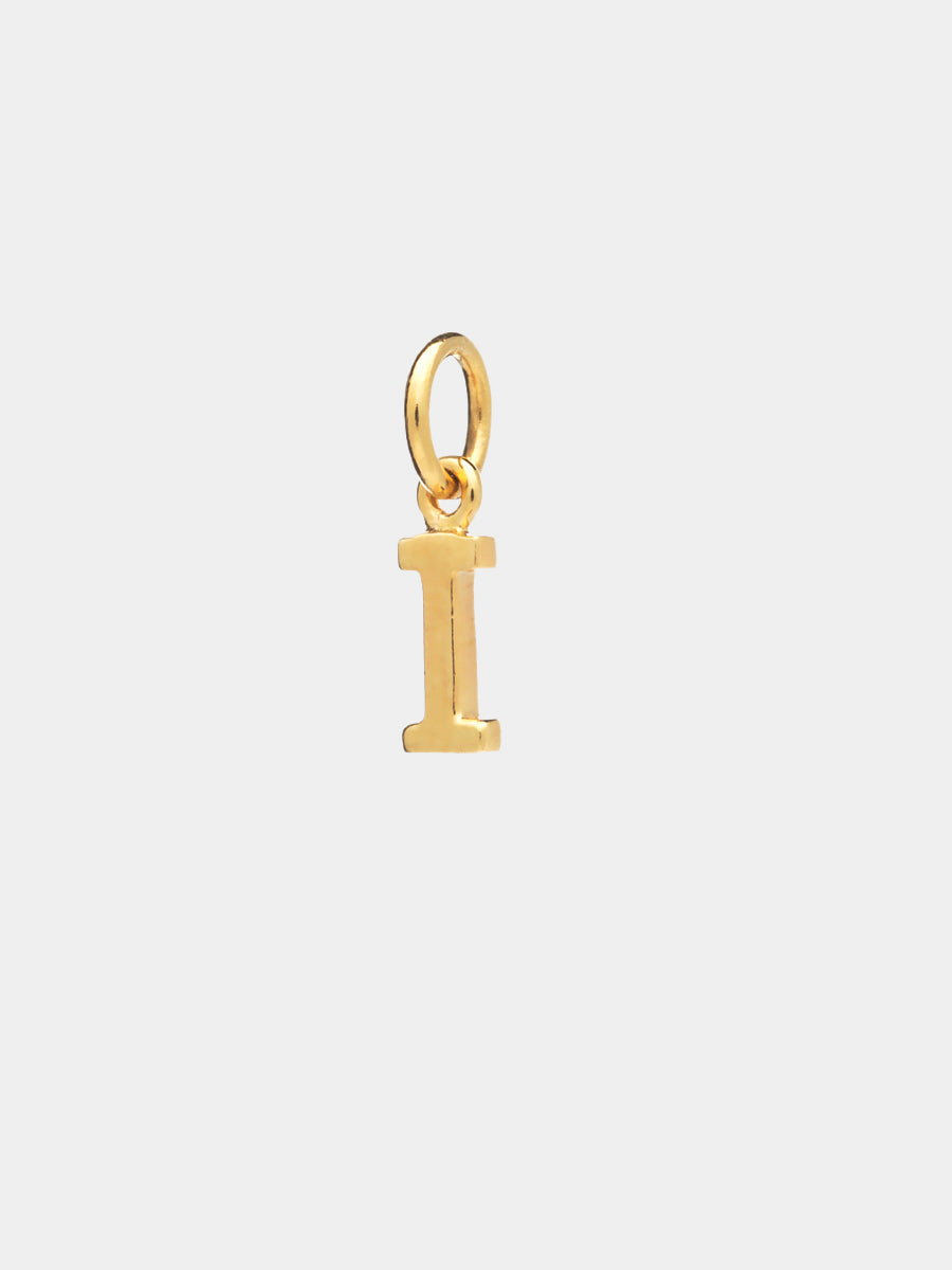 18k Gold Vermeil Initial Charm