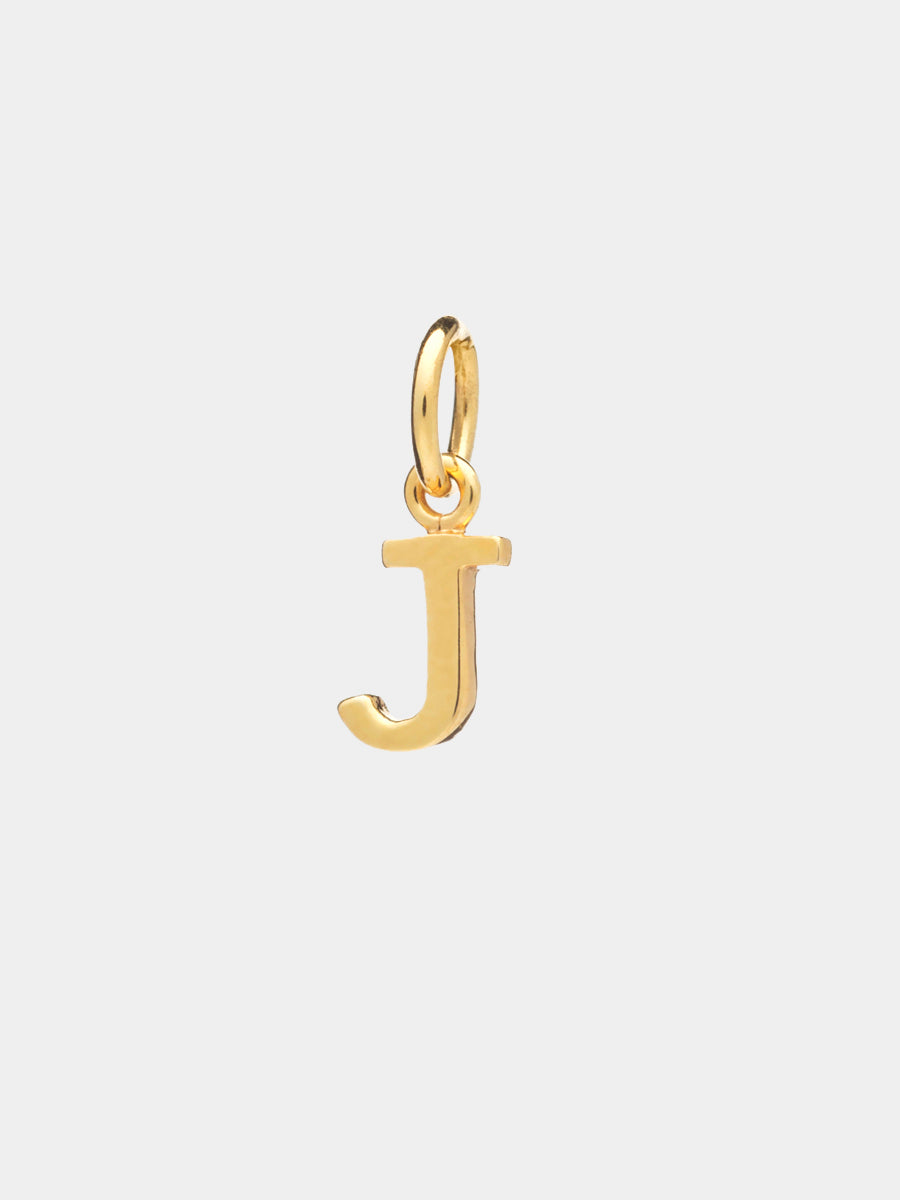 18k Gold Vermeil Initial Charm