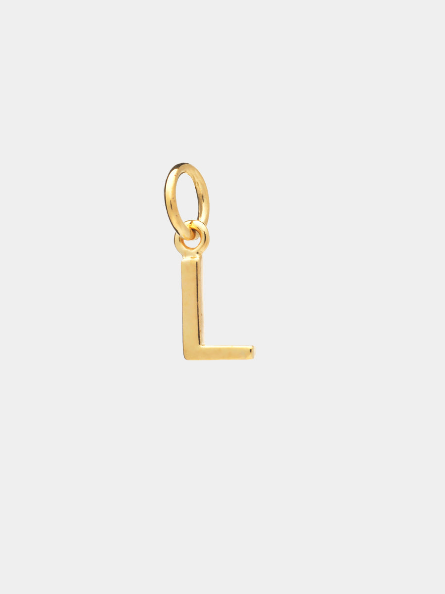 18k Gold Vermeil Initial Charm