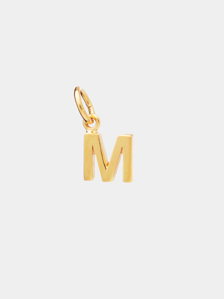 18k Gold Vermeil Initial Charm