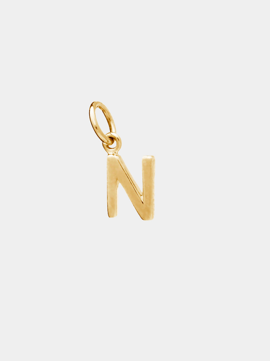 18k Gold Vermeil Initial Charm