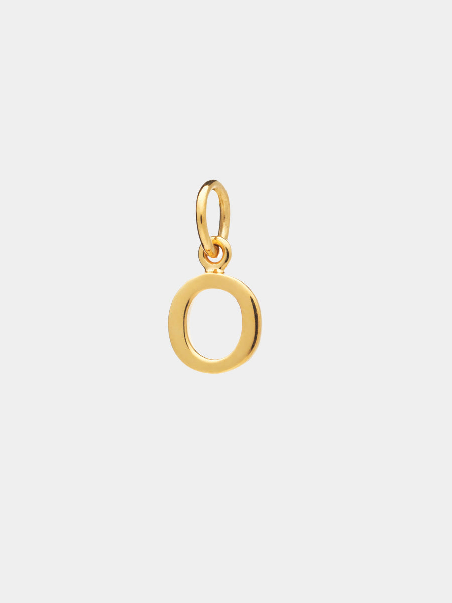 18k Gold Vermeil Initial Charm