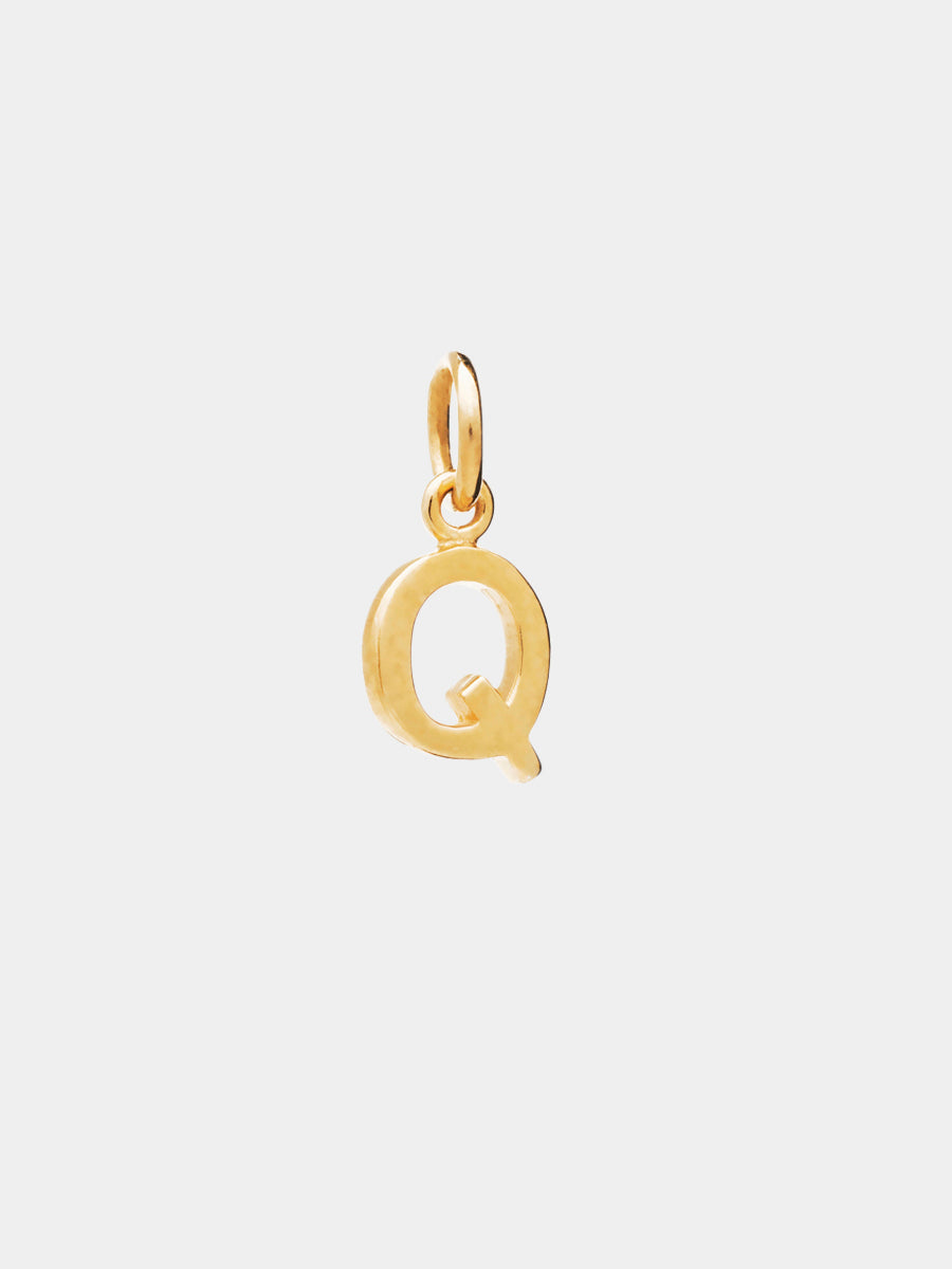 18k Gold Vermeil Initial Charm