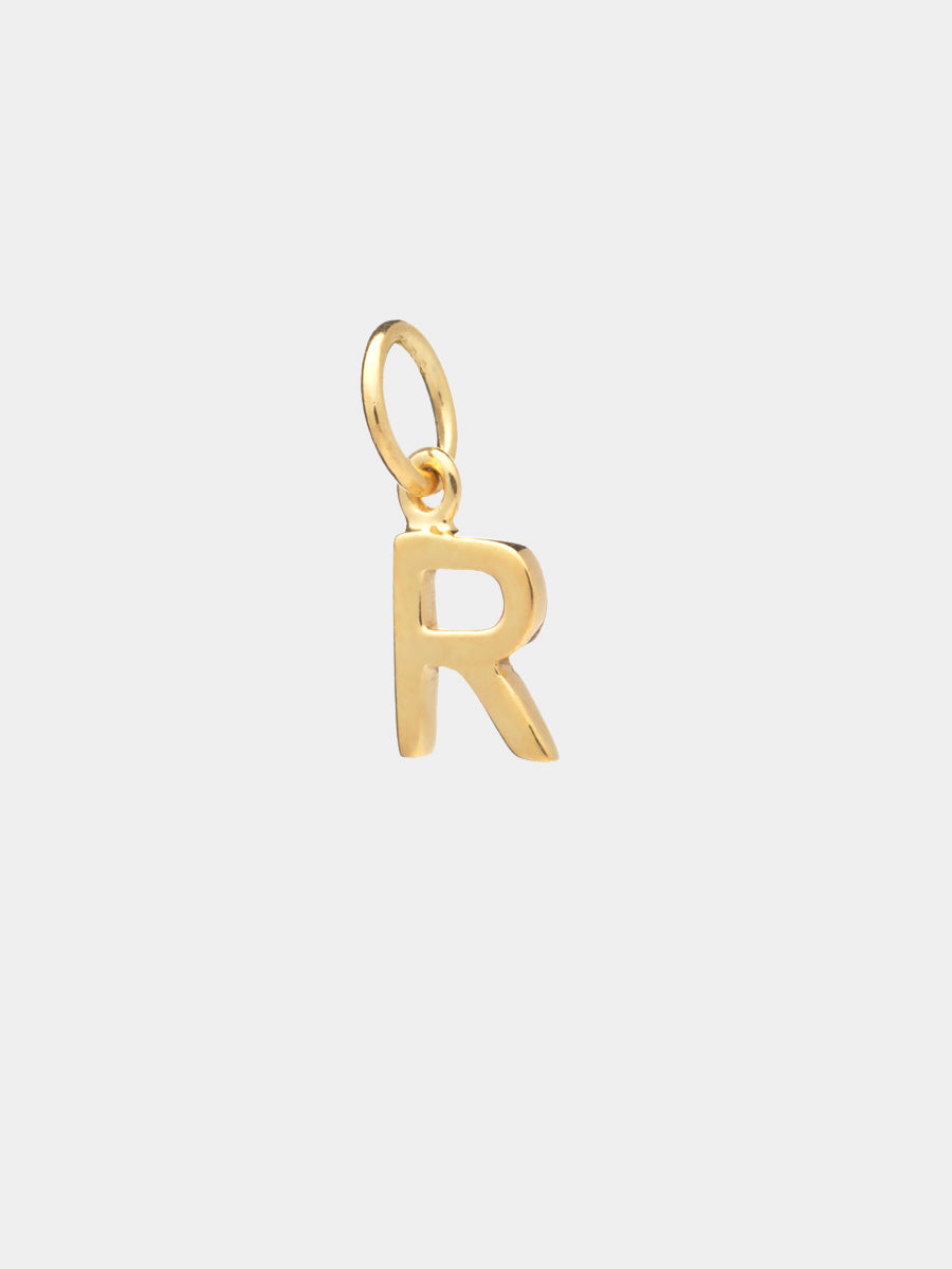 18k Gold Vermeil Initial Charm