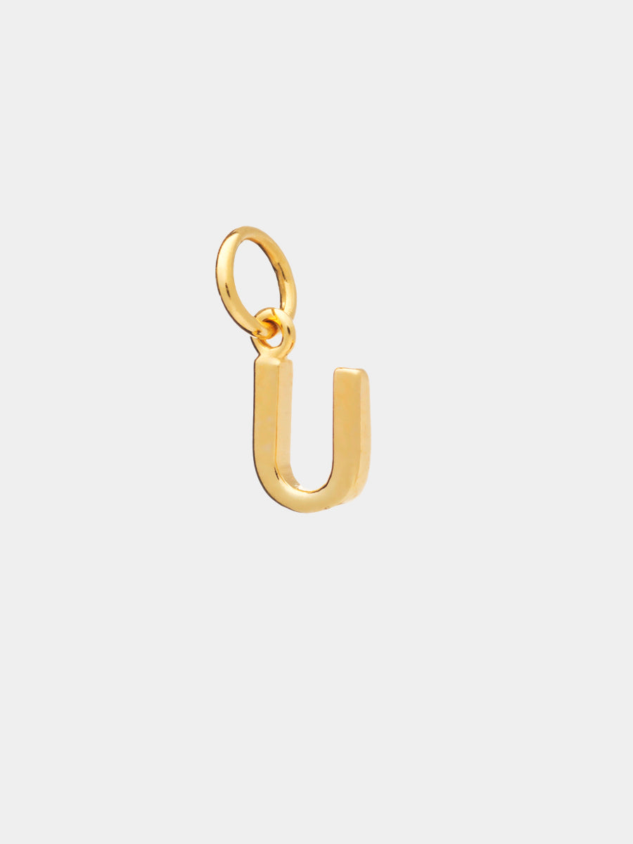 18k Gold Vermeil Initial Charm