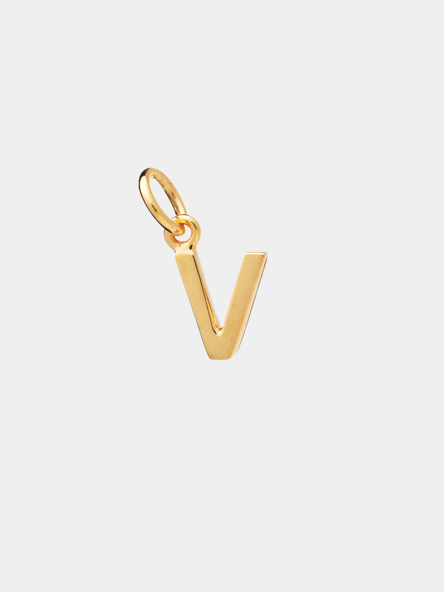 18k Gold Vermeil Initial Charm