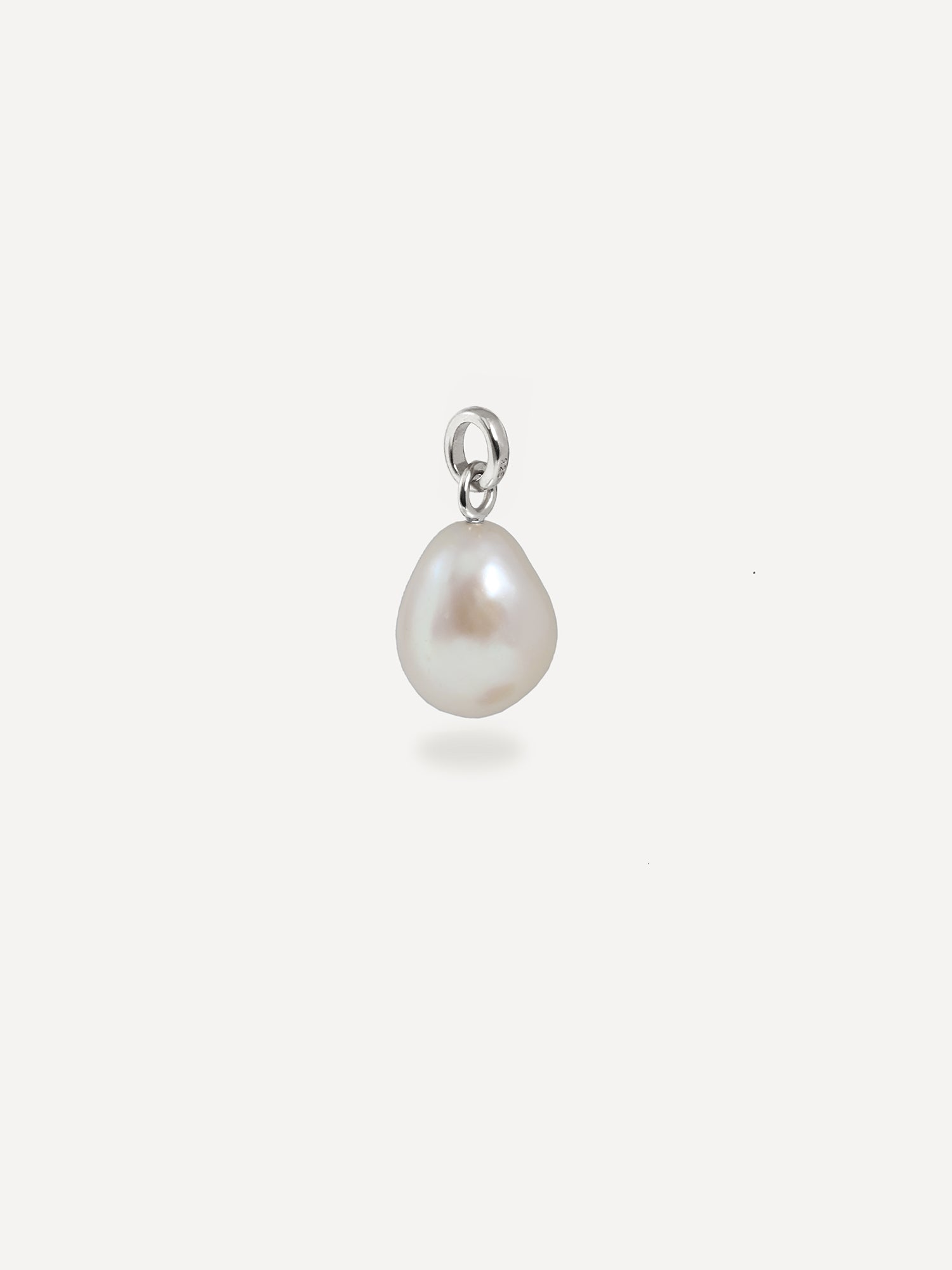 Silver Baroque Pearl Pendant