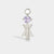 Birthstone Range Silver Mum or Woman with Connector and Brazilian Amethyst Gemstone - February