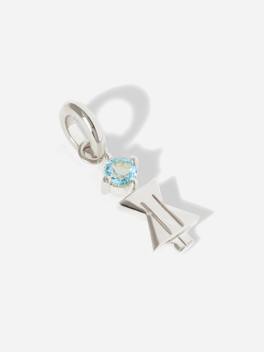 Birthstones Range Silver Mum or Woman with Connector
