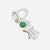 Birthstone Range Silver Mum or Woman with Connector and Emerald Quartz Gemstone - May