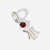 Birthstone Range Silver Mum or Woman with Connector and Garnet Gemstone - January