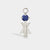 Birthstone Range Silver Mum or Woman with Connector and Lapis Gemstone - September