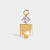 Birthstone Range Gold Dad or Man with Connector and Brazilian Amethyst Gemstone - February