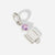 Birthstone Range Silver Dad or Man with Connector and Brazilian Amethyst Gemstone - February