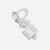 Birthstone Range Silver Dad or Man with Connector and Blue Topaz Gemstone - March