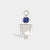 Birthstone Range Silver Dad or Man with Connector and Lapis Gemstone - September